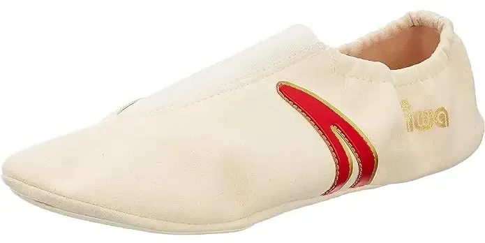 IWA Gymnastikschuh 402 - Creme mit roten Streifen - 31