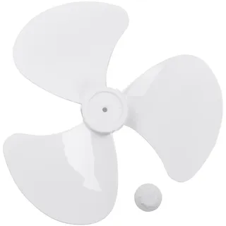 Alvivi Kunststoff Lüfterflügel 3/5 Blätter 12/14/16 Zoll Ventilator Ersatzteile Haushalt Küche Stand Lüfter Tischventilator Zubehör Weiß(16 Zoll) Einheitsgröße