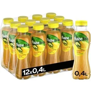 Fuze Tea Schwarzer Tee Zitrone & Zitronengras 12x 400ml