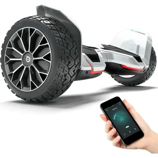 Bluewheel HX510 Offroad Hoverboard Self Balancing Scooter 21,59cm (8,5“) Räder - Weiß - Weiß