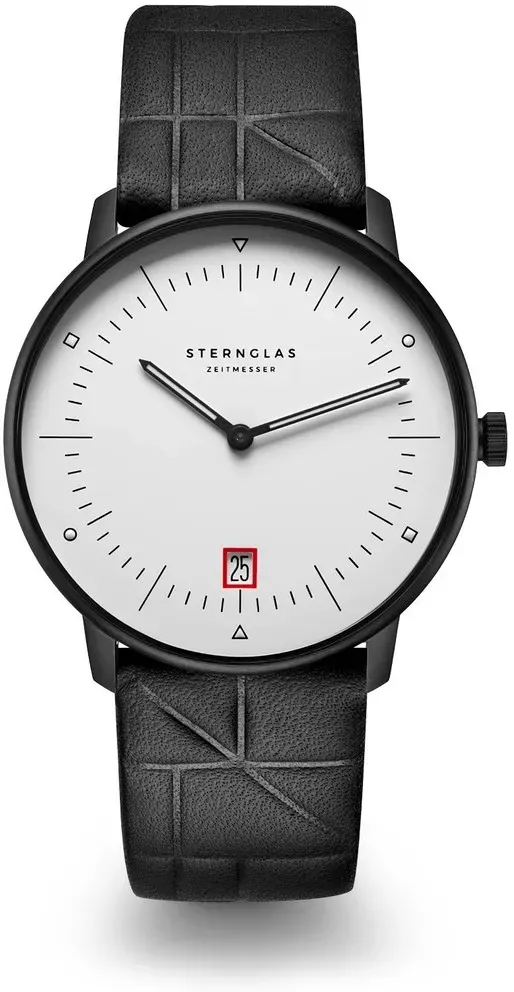 STERNGLAS - NAOS - EDITION BAUHAUS III - Editionsband - black - white/ 38 MM