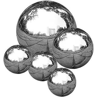 BESPORTBLE 5stücke Teiliges Edelstahl Gartenkugeln Spiegelfinish Reflektierende Deko Für Außenbereich Für Garten Und Balkon Langlebig Leicht Vielseitig Einsetzbar