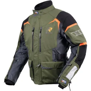 Rukka Motorradjacke Rimo-R Motorrad Textiljacke wasserdicht grün|schwarz 46
