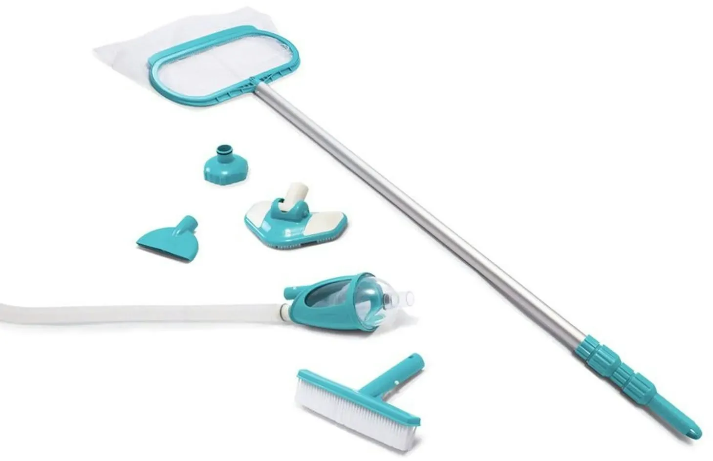 Intex Deluxe Pool Maintenance Kit - Poolzubehör - Pool Reinigungsset - 5-teilig, Mehrfarbig