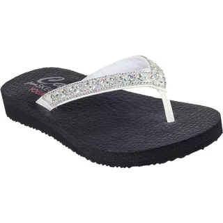 Skechers Cali Meditation Butterfly Garden für Damen, weiß, Duraleather/Edelstein, Strassbesatz, Größe 36 - 36 EU