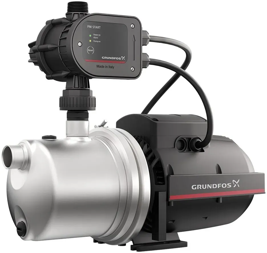 Grundfos Gartenpumpe JP 5-48 PM START 1x230V 50Hz 1,5m, 2870/min max. Arbeitsdruck 6 bar max. Förderhöhe 49,5m, Schuko 93294166