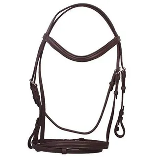 Covalliero Trensenzaum Standard Leder verstellbar Shetty braun