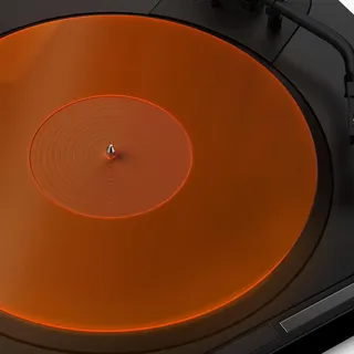 Plattenspieler-Matte, Schallplatten-Slipmat, Acryl-Plattenspieler-Platte, Vinyl-Rutschmatten (Orange)