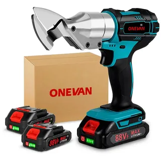 liropau Akku Blechschere Kompatibel mit Makita 18V, Elektrische Blechschere mit 360° drehbarem Kopf, Max. 2mm Scherendicke Elektrische Schere für Bleche,Teppiche,Stoff, Leder (ohne Akku)