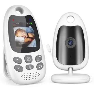Avylet Babyphone mit Kamera Tragbares Vox-Funktion Temperatursensor Nachtsicht-Video-Babyfon 2,4 Ghz Intelligentes Standby Baby monitor Gegensprechanlage