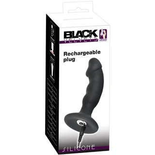 Black Velvets Vibro-Plug Velvets Rechargeable 7 Vibrationsmodi, schwarz
