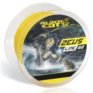 Black Cat Zeus Line gelb G2 400m - Wallerschnur, Durchmesser/Tragkraft:0.55mm / 69kg