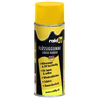 raid hp Flüssiggummi 400ml Sprühfolie Felgenfolie. Dauerelastische Gummierung für innen und außen für Auto Boot Motorrad Quad Fahrrad Freizeit Hobby, GELB-MATT