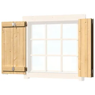 LASITA MAJA Fensterladen, BxH: 54x54 cm, für Gartenhaus »Colorado« beige