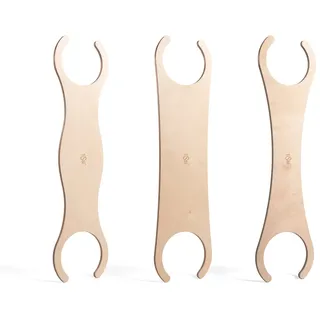 tiSsi Balance Board Set für Stapelsteine Braun