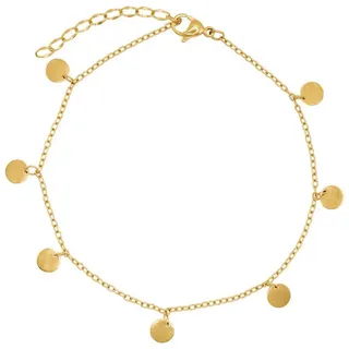 Steel_art Fußkette für Frauen Elva poliert in goldfarben | Gr.: onesize