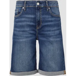S.Oliver - Bermuda-Jeans Karolin / Regular Fit / Mid Rise / Turn-up, Damen, blau, 34