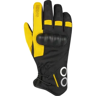 Bering Zephyr wasserdichte Damen Motorrad Handschuhe, schwarz-gelb, Größe 2XL