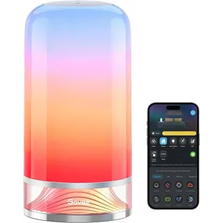 Govee LED Tischlampe, Nachttischlampe Touch Dimmbar RGBICWW, Steuerung von Alexa mit 64 Szenenmodi, 500 Lumen, Funktioniert mit Matter, 2700-6500k