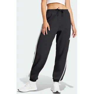 adidas Essentials 3-Streifen French Terry Cuffed Joggers Black / White XL