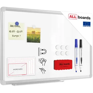 ALLboards Magnetisches Whiteboard 60x40cm – PREMIUM EXPO Alurahmen