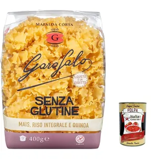 20x Garofalo Mafalda Corta 400g Senza Glutine, Glutenfreie Noodles+Polpa 400g