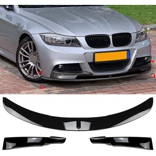 HAIYUN Auto Frontspoiler für B-MW 3 Series E90 E91 LCI M Sport 2009-2012, Frontschürze Lippe Auto Frontlippe Spoiler Separator Kohlefaser Diffusor Guard,A-A