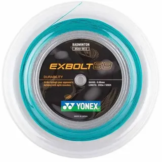 Yonex Badmintonsaite Exbolt 68 (Haltbarkeit) türkisblau 200m Rolle