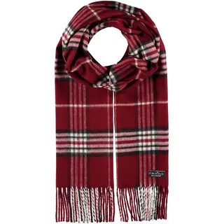 FRAAS Cashmink Schal 30 x 180 cm - Weicher als Kaschmir - Made in Germany - Schal kariert für Herren - Perfekt für Herbst und Winter Cassis