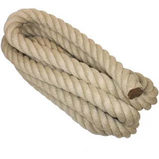 Handlaufseil/Absperrseile - Nature Touch, 50mm Durchmesser – Naturfarben als Meterware, Robustes & dekoratives Seil im traditionellen Look – Ideal für Haus, Garten & Gewerbe