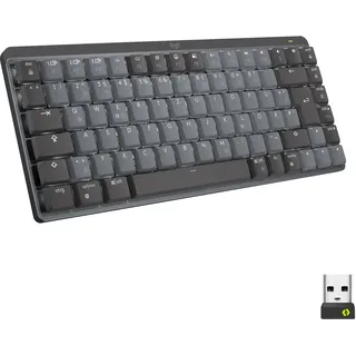 Grafit, Taktile-Switches (Leise), DE-Layout (Qwertz), Logi Bolt Adapter, Bluetooth, USB-C, Unterstützt von Logi Options+