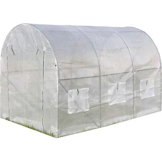 Estexo Gewächshaus Treibhaus Foliengewächshaus 3x2x2m Folien-Tunnel Bogendach