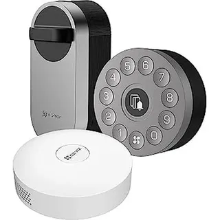 EZVIZ CS-DL01S + DL01CP + A3-BK, Intelligentes Torschloss, Code, RF card, Grau, IP56, Intern, CE / UKCA / RoSH / WEEE / REACH