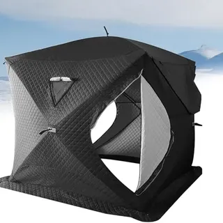 Outdoor Saunazelt, tragbares Campingzelt für 4 Personen, ideal zum Angeln, inklusive Bodennägeln und Windseilen