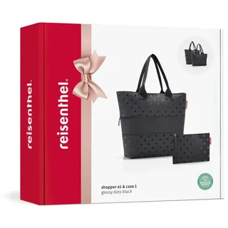 Reisenthel Shopper e1 glossy dots black