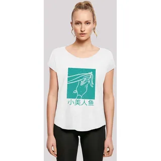 F4NT4STIC Long Cut T-Shirt Disney Arielle Arielle Hair Stroke in weiß | Gr.: M