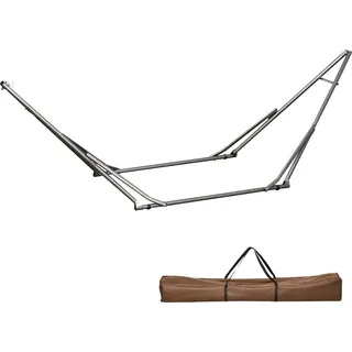 Outsunny Hängemattengestell faltbar 2-in-1 Hängemattenständer & Kleiderständer bis 120 kg belastbar 290 x 92 x 88 cm für Garten & Terrasse Aosom.de