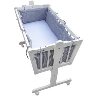 VitaliSpa Babybett , Weiß, mit Rollen Vitalispa