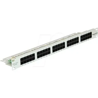 DELOCK 43030 - 19'' Patchpanel, 50-Port, Cat.3 ISDN, grau