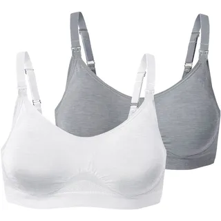 Tchibo - 2 Seamless-Still-BHs - Damen - Gr. S - weiß