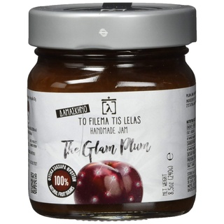 To Filema Tis Lelas Handgemachte Pflaumen Marmelade ohne Zuckerzusatz – The Glam Plum – 2er Pack (2 × 240 g, 480 g) – 100% griechische Früchte, vegan, glutenfrei, ohne Konservierungsstoffe