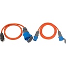 Brennenstuhl Camping Adapterkabel/CEE-Adapter mit Schutzkontakt-Stecker und CEE-Kupplung (1,5m Kabel in Orange & CEE 230V Camping-Verlängerungskabel 5m (H07RN-F 3G2,5 Kabel in der Signalfarbe orange)