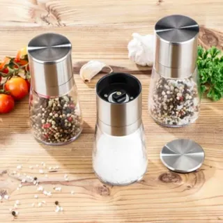 Haushalt International Gewürzmühle 3er Set Gewürzmühlen Maße: ca. Ø: 6,5 x H: 13cm, (1 Stück)