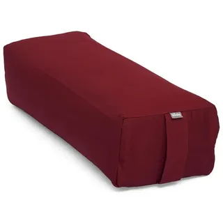Bodhi Salamba (rechteckig) Yoga-Bolster ECO, Dinkelhülsen Bordeaux rot No Size