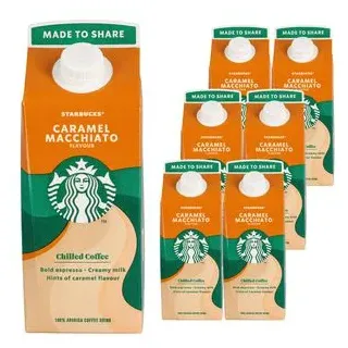Starbucks Eiskaffee Caramel Macchiato 1,8% Fett, je 0,75 Liter, 6 Stück