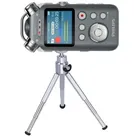TRIPOD Stativ für Diktiergerät Audiorekorder Aufnahmegerät 1/4 Zoll kompatibel für Roland Philips Tascam Sony Olympus Zoom H4n Pro H5 H6 mobile Re