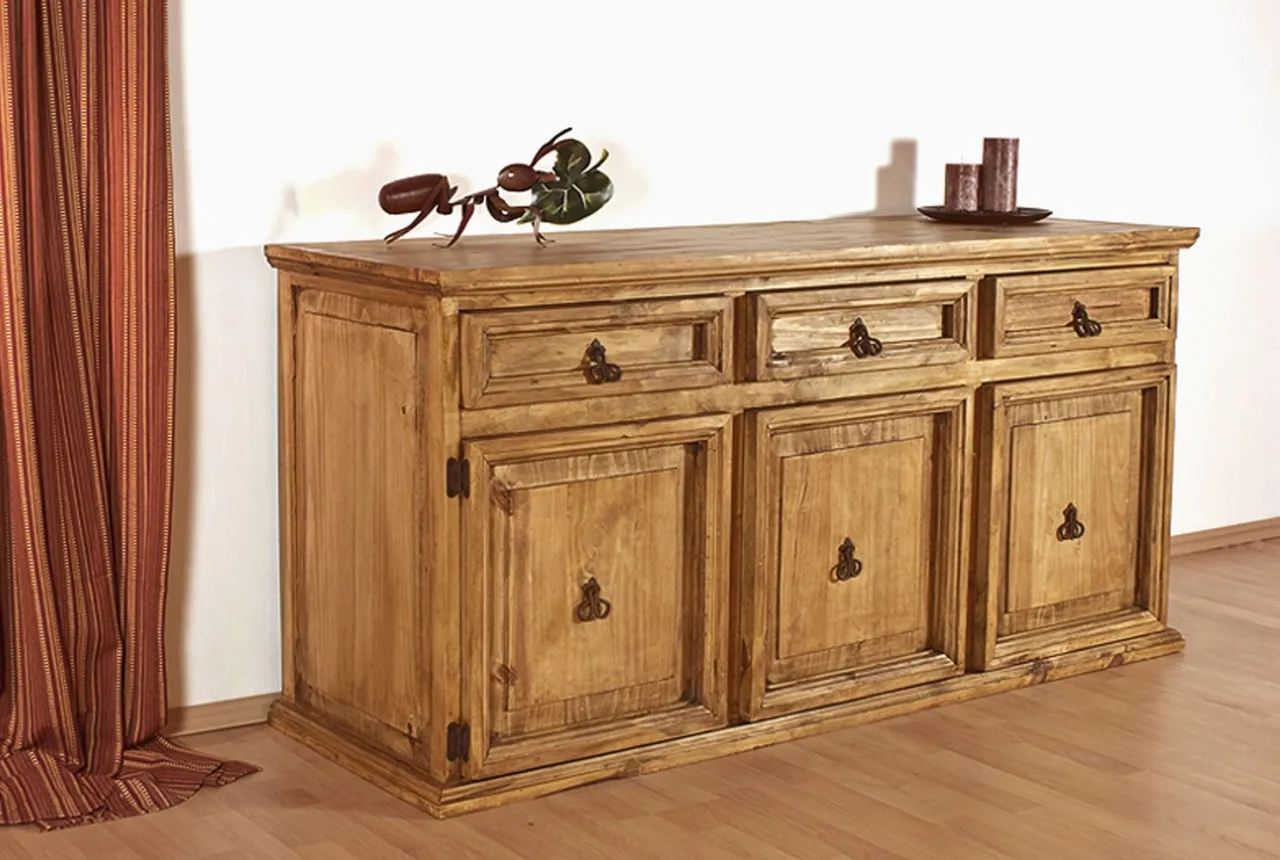 Orig. Mexiko Möbel - Sideboard - Pinie massiv - Landhausstil