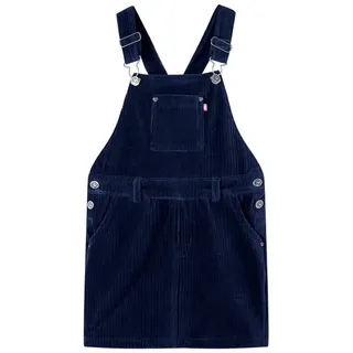 vidaXL Kinder-Latzkleid Cord Marineblau 128