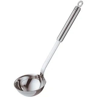 Rösle Schöpflöffel, Hochwertige Schöpfkelle mit Rundgriff, 9 cm, Edelstahl 18/10, spülmaschinengeeignet,