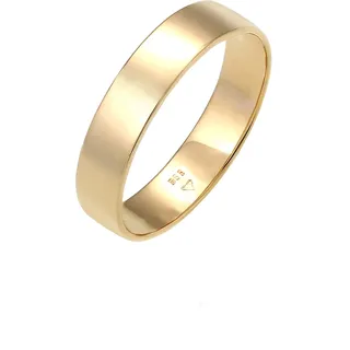 Elli Ring Damen Bandring Trauring Basic Hochzeit Paar in 585 Gelbgold